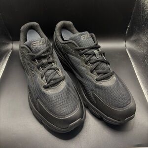 Fila Memory Foam Athletic Walking Sneakers 1RM02331-001 Black Men’s Size 12